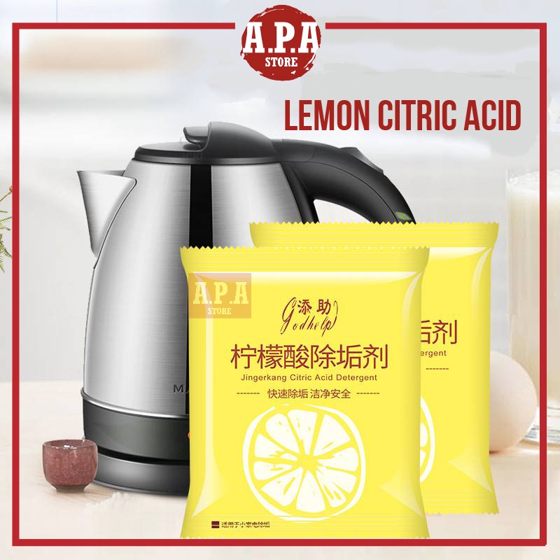 APA Lemon Citric Acid Cleaning Soda Powder Kettle Teapot Pot Stain
