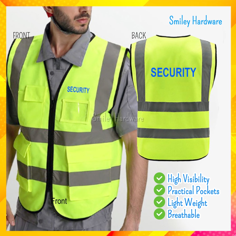 Security Vest Reflective Vest Construction Safety Vest High Visibility ...