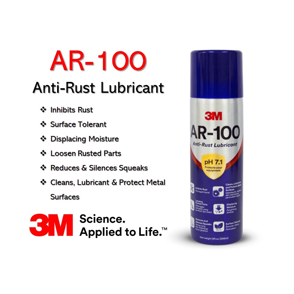 3M AR100 266ml Multi Purpose AntiRust Lubricant Spray Shopee Malaysia