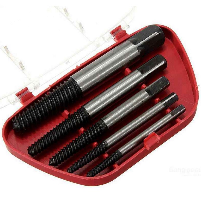 5 in 1 Damaged Bolt Screw Opener Screw Extractor Remover Tool Set ...