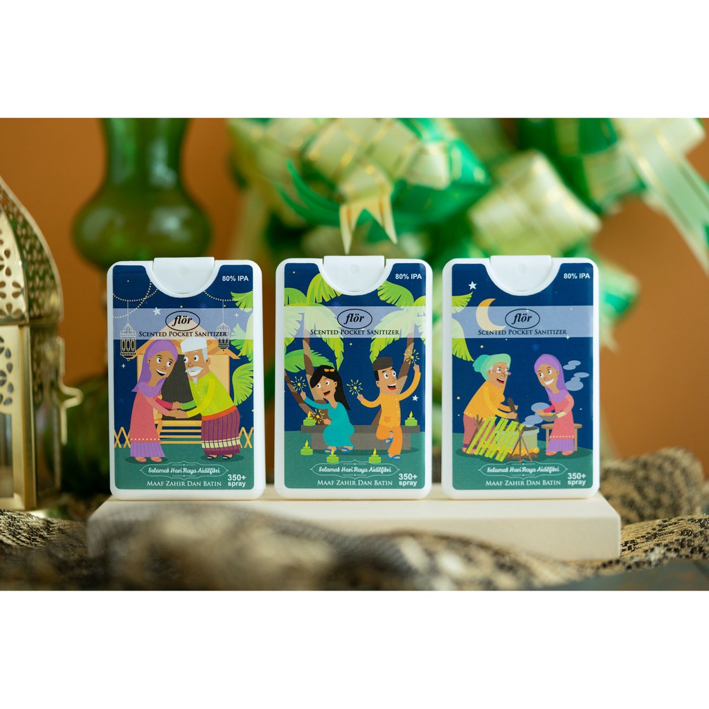 CREDIT CARD SIZE 20ml SCENTED POCKET SANITIZER!!! EDISI HARI RAYA ...