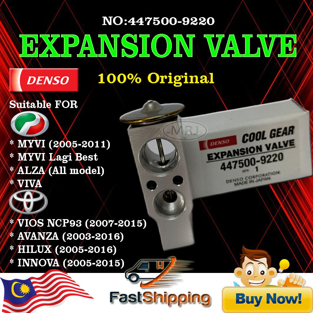 Ready Stock Original DENSO Expansion Valve 4475009220 Myvi /Alza /VIVA