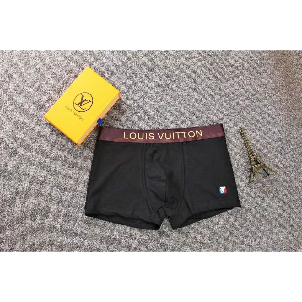 5Pcs Louis Vuitton Men's Underwear Cotton Boxers Turnks Briefs