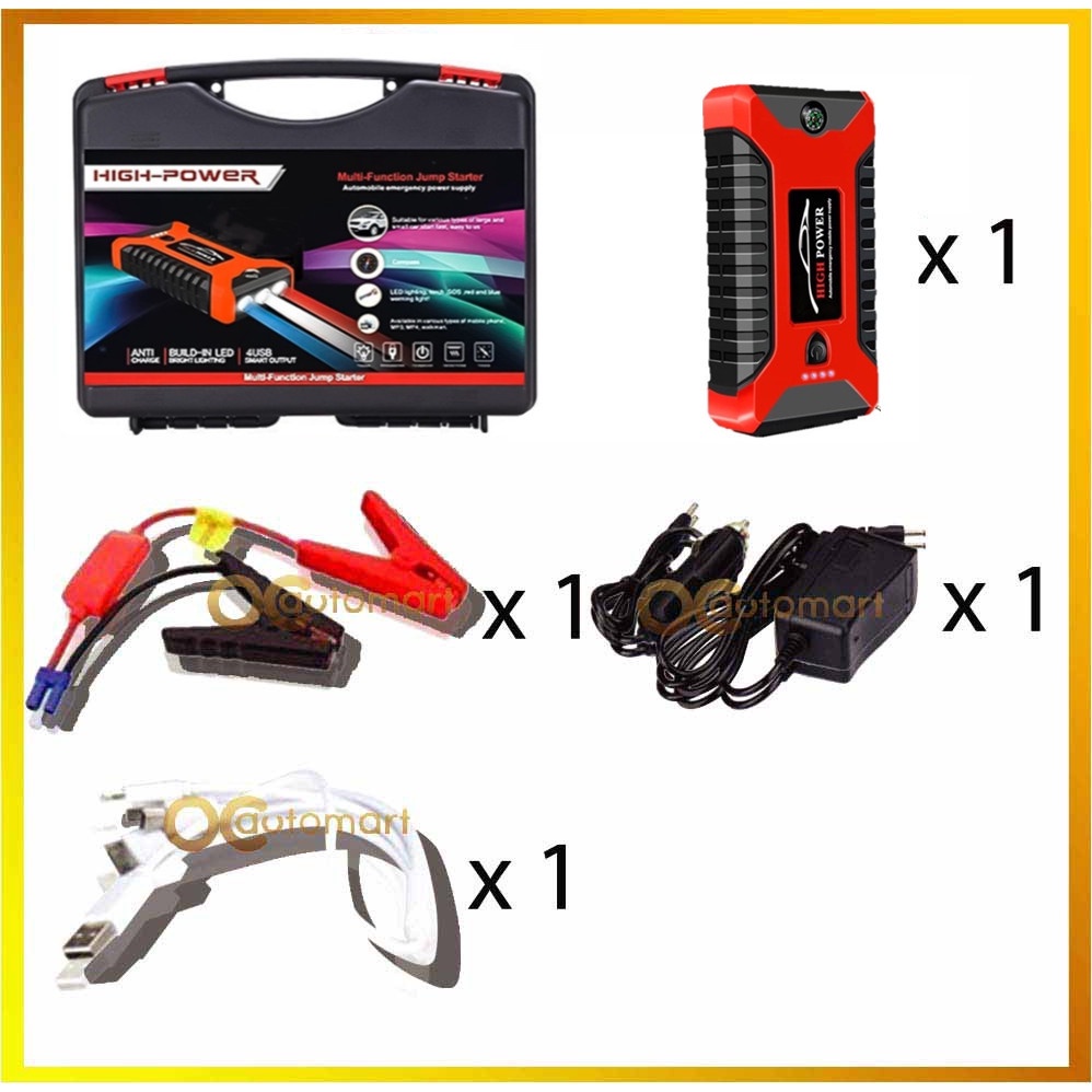 99800mAh High Power Car Powerbank Jumper Jump Starter Jump Start Car