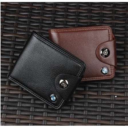 Non leather mens wallet  BMW brown wallet – Fashion Series