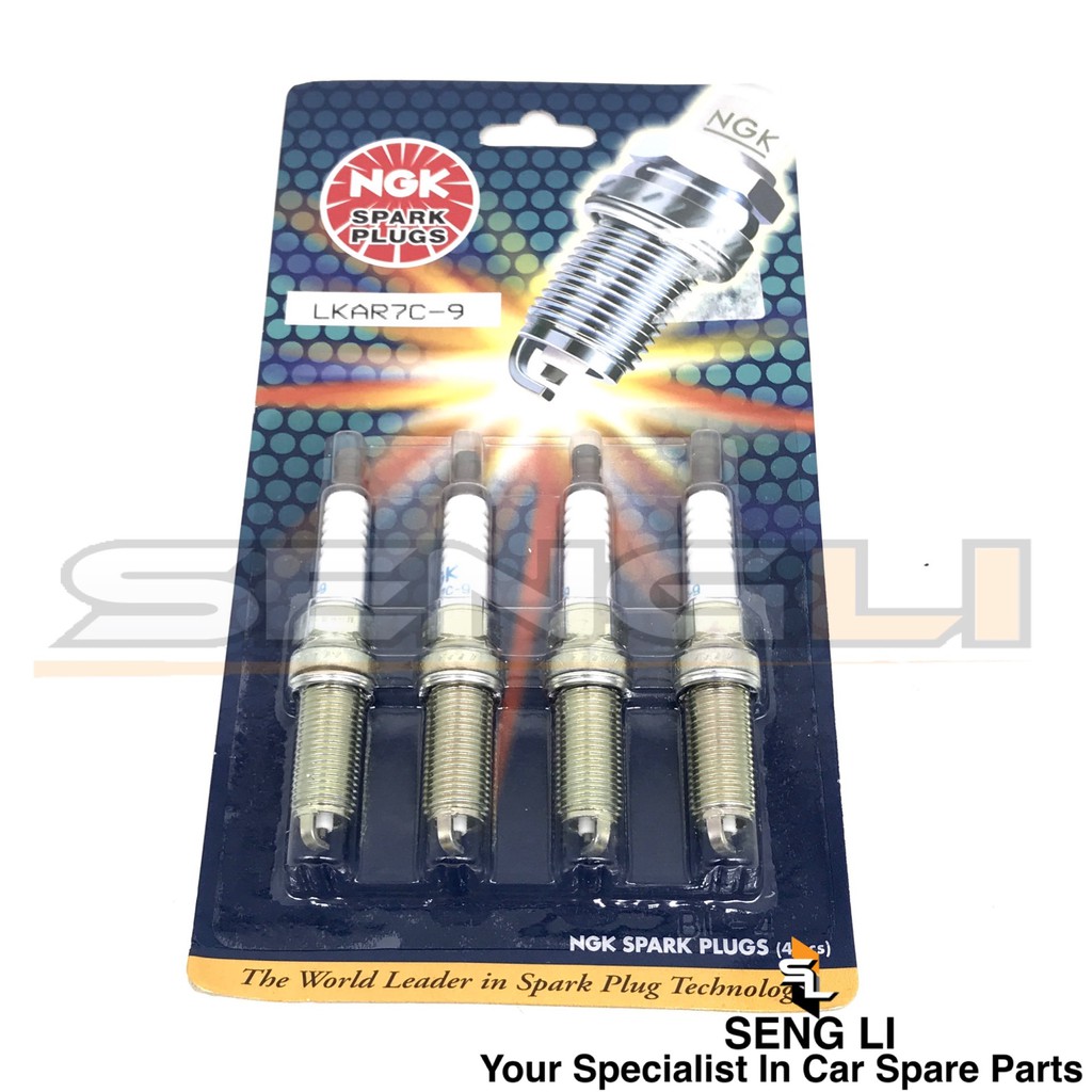 100 ORIGINAL PROTON IRIZ NGK SPARK PLUG LKAR7C9 (1SET4PCS) Shopee