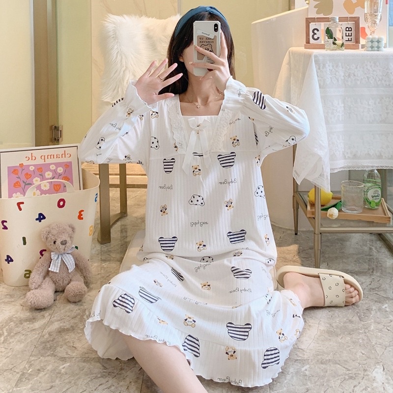 Long sleeve pj dress hotsell