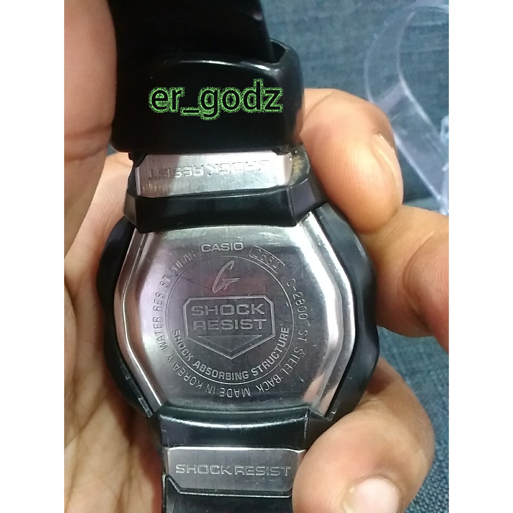G-Shock G-2800B-1 (used)-100% original Shopee Malaysia