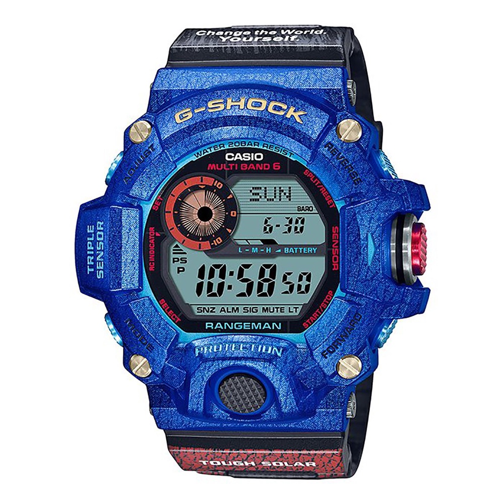 Rangeman Blue G shock Rangeman Gw9400 KJ Blue Black solar digital compass Autolight G shock Limited edition Mens watch Shopee Malaysia