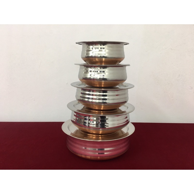 Plain Urli & Copper Bottom Urli / Stainless Steel Copper Bottom Cooking
