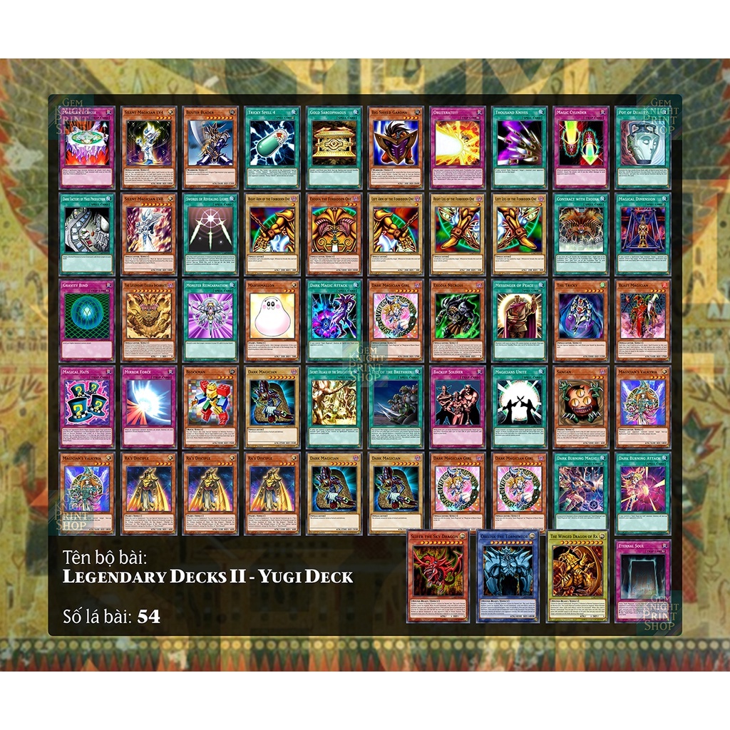 Printed Cards] Yugioh Deck - Legendary Deck II - Yugi Deck | Shopee Malaysia
