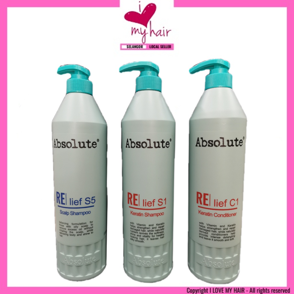Absolute Relief S1 Keratin Shampoo/keratin condition/scalp shampoo ...