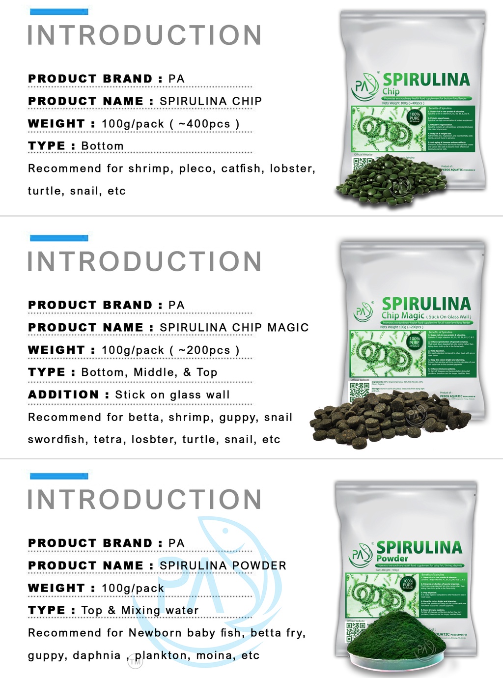 Spirulina for hot sale betta fry