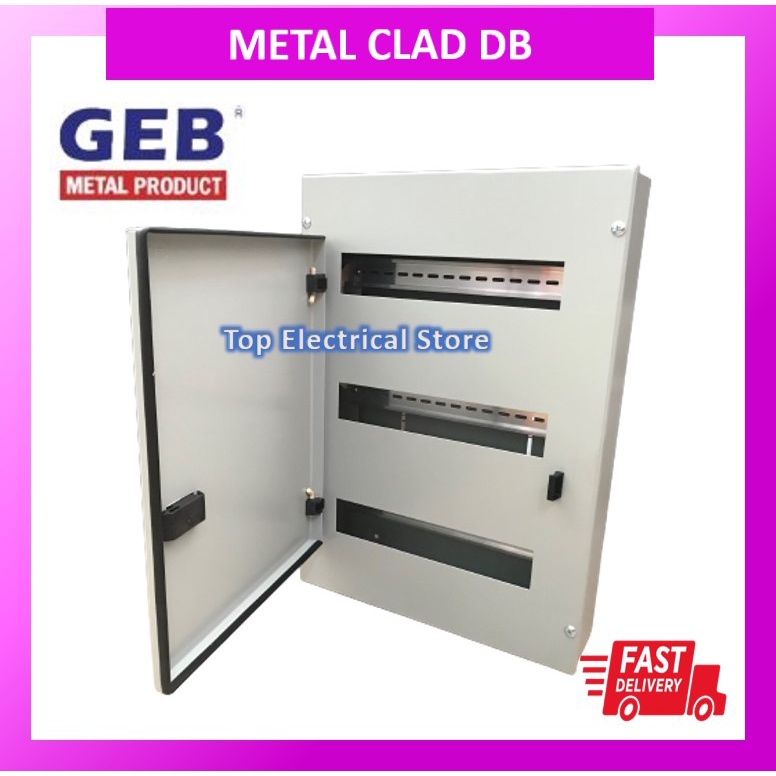 GEB MAXGUARD METAL CLAD DB 3 ROW DISTRIBUTION BOX GT314 ELECTRICAL BOX KOTAK BESI MAIN SWITCH KOTAK