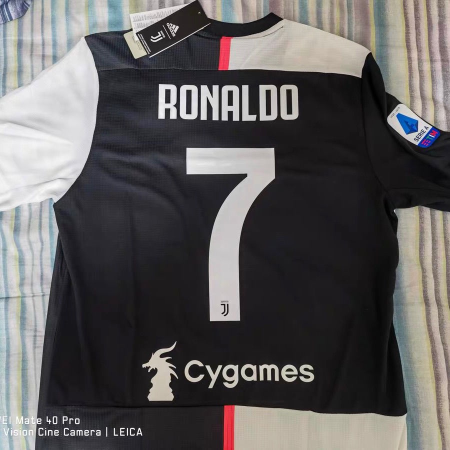 Youth adidas Cristiano Ronaldo Black Juventus 2019/20 Home Replica Player  Jersey