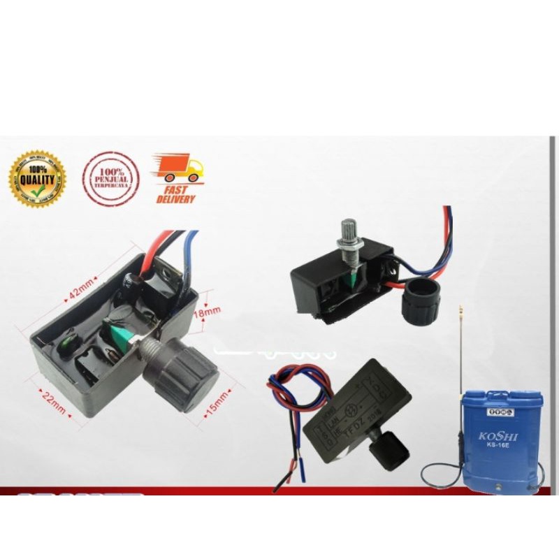 Switch battery sprayer switchcontrol switch 12v pam regulator speed ...