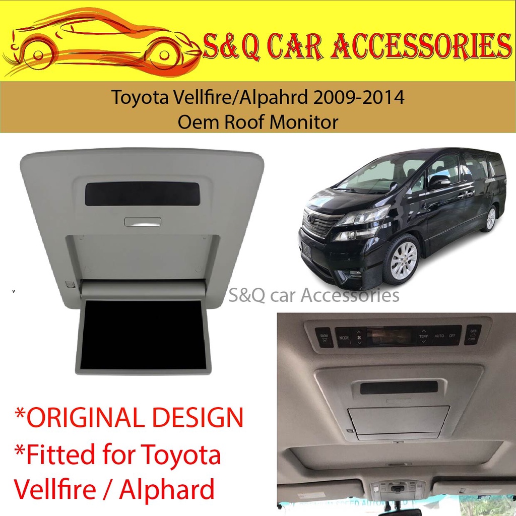 Toyota Vellfire/Alpahrd 20092014 Oem Roof Monitor Shopee Malaysia