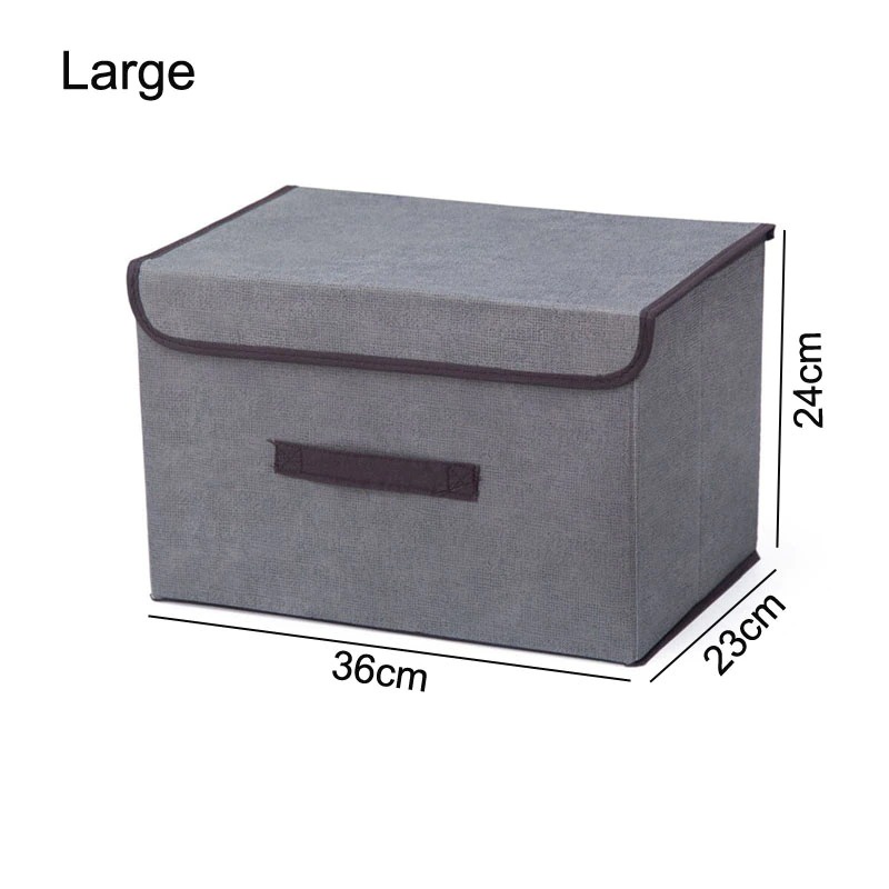 𝟮𝗣𝗖𝗦 》 Korean Foldable Non-woven Wardrobe Linen Collapsible Storage Box ...