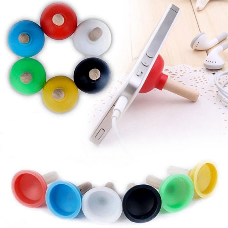 AO Home Toilet Shape Plunger Phone Stand Holder Cute Mini Pumping