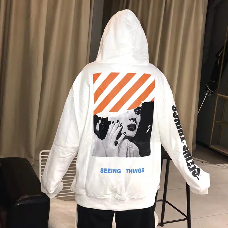 Marilyn monroe off white hoodie new arrivals