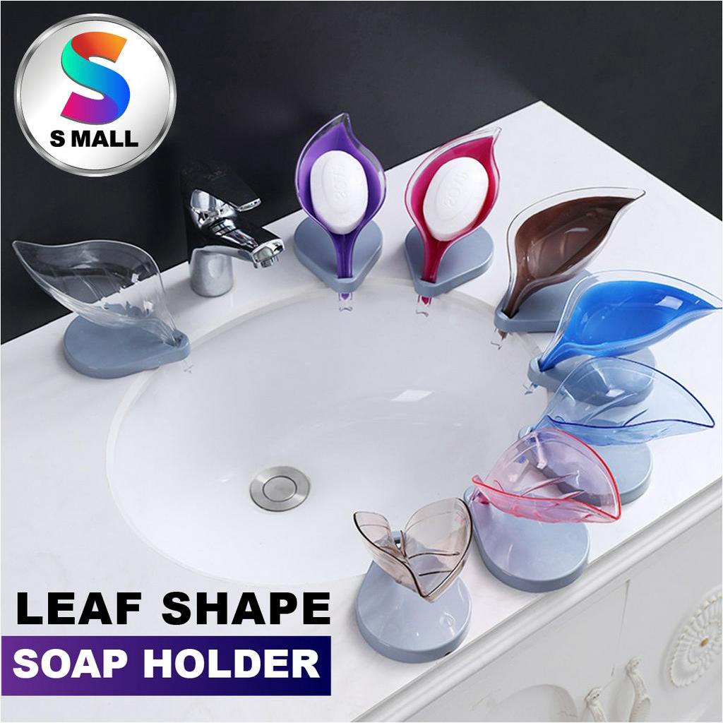 (RANDOM COLOR) Leaf Shape Soap Holder Storage Bekas Sabun Buku With ...