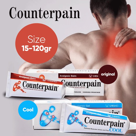 Counterpain Warm Analgesic Warm Balm 60G/30g Red Cream/ubat sapu sakit ...
