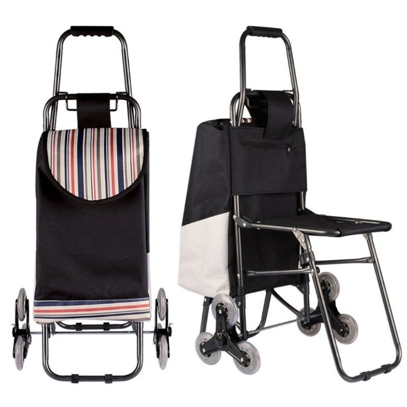 Multipurpose trolley bag with cheap foldable chair