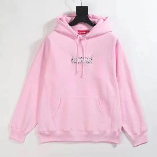 Supreme Bandana Box Logo Hoodie - Pink