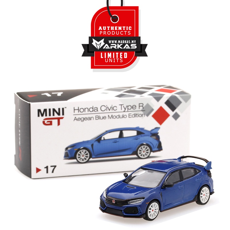 MINI GT 1/64 #17 HONDA CIVIC TYPE R FK8 AEGEAN BLUE WITH MODULO KIT (RHD) |  Shopee Malaysia