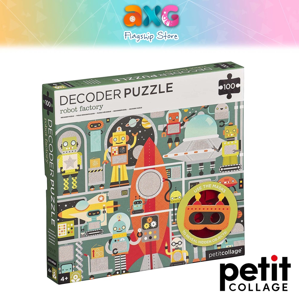Petit Collage Robot Factory Decoder Puzzle (100 Pcs) PTC332 | Shopee ...
