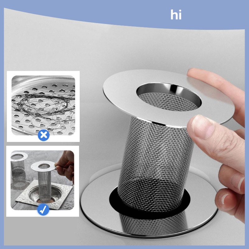 Hi Homes Stainless Steel Filter Bathroom Floor Drain Filter Screen Hand 