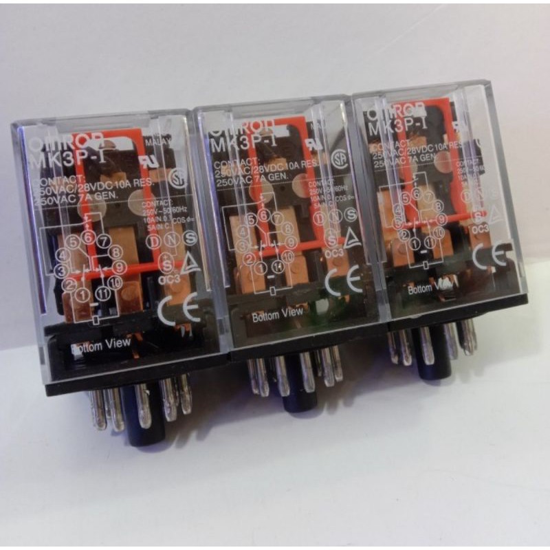 MK2P-I MK3P-I intermediate relay small relay AC220V DC24V 8-pin 11 pin