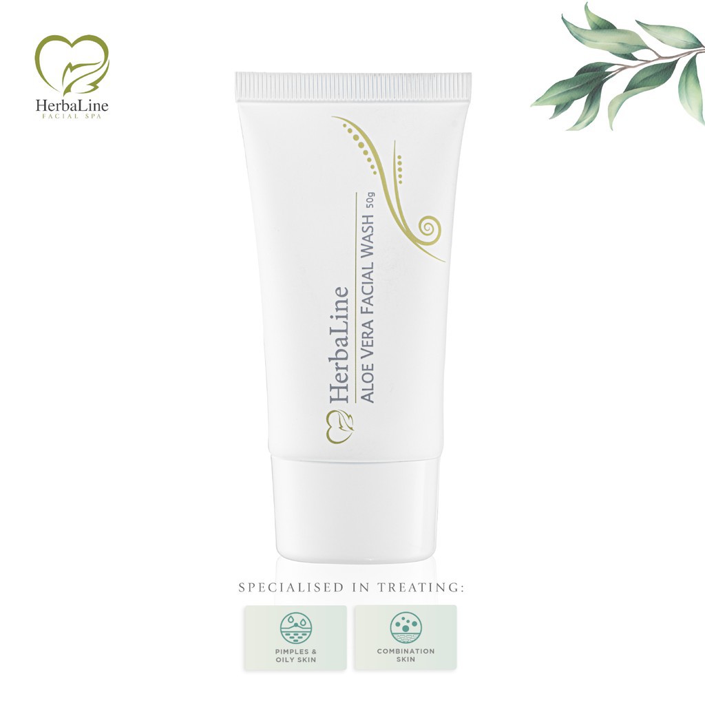 HerbaLine Aloe Vera Facial Wash (50g) Shopee Malaysia
