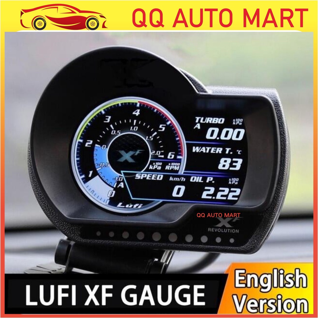 Original Lufi XF English Version Revolution OBD OBD Smart Digital Multi Meter Gauge Shopee