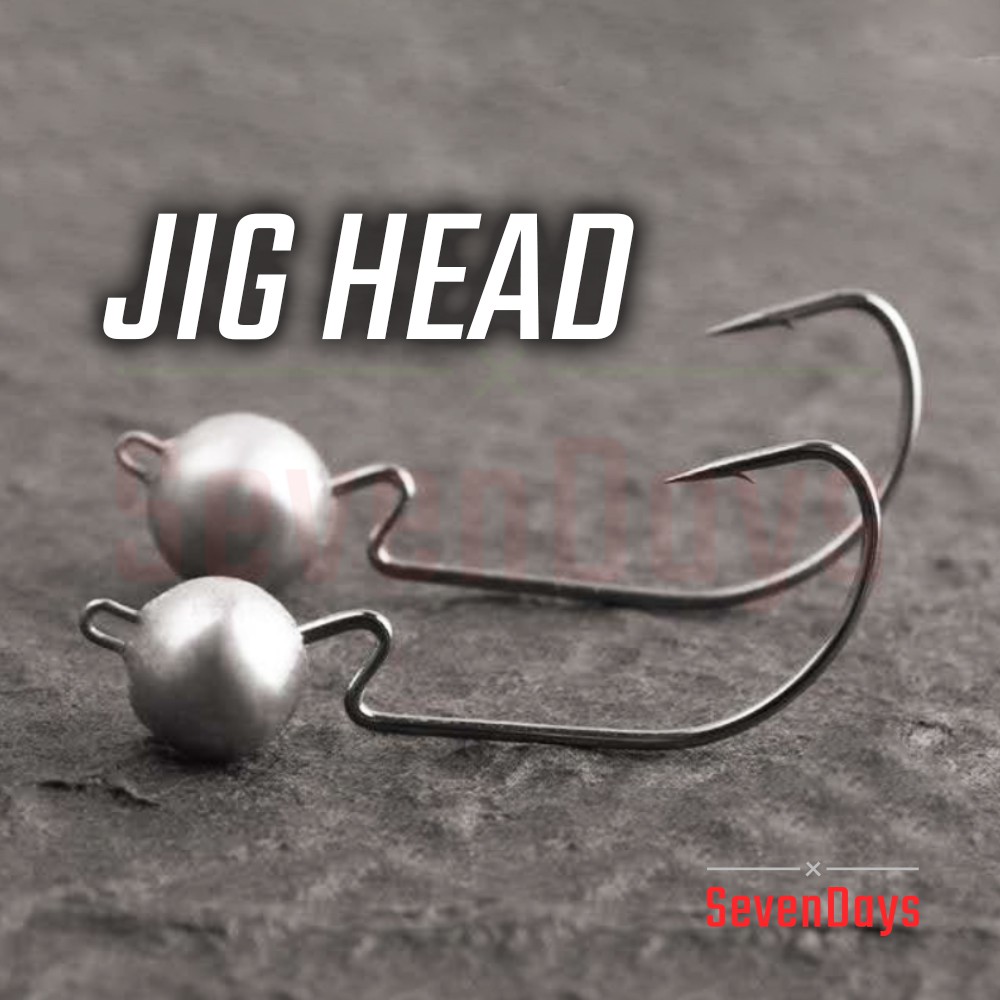 5 PCS] Wide Gap Jig Head Offset Hook (3.5g-14g) Soft Plastic