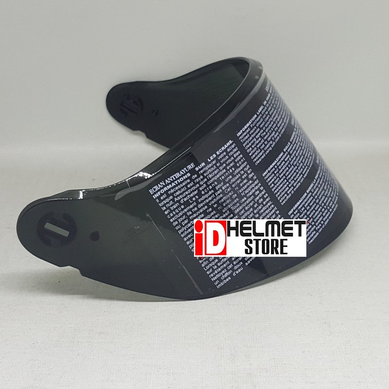 Zeus ZS822 Smoke Clear Visor Zeus Helmet Glass ZS822 ZS822 Flat Visor