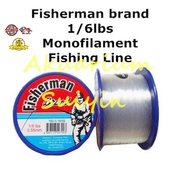 Fisherman 1/6lbs Monofilament Fishing Line / Tali Tangsi Pancing
