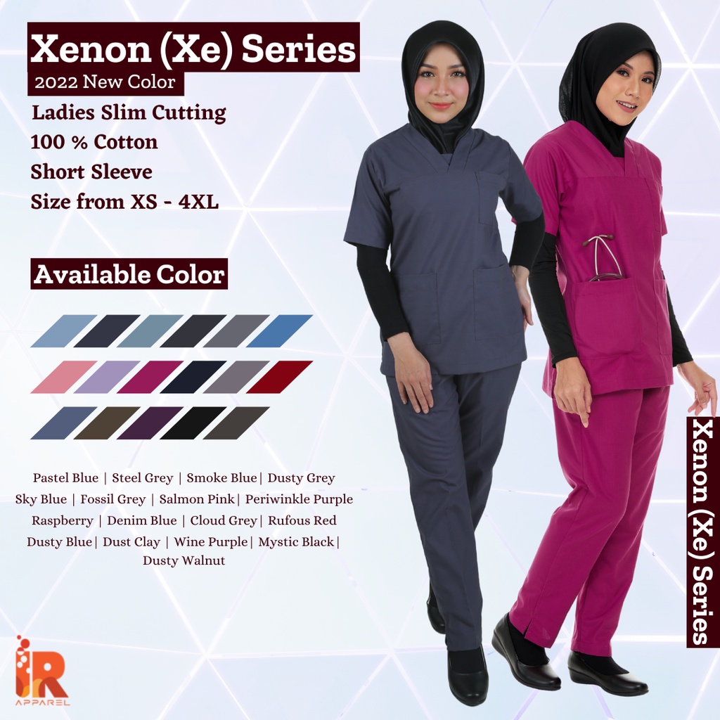 [PREORDER] XENON SERIES LADIES SCRUB SUIT IR APPAREL FULL SET