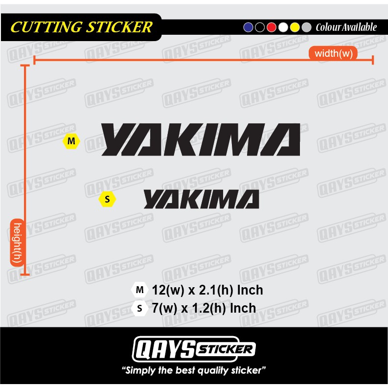 1pc Sticker yakima #customsticker #outdoorsticker #cuttingsticker # ...