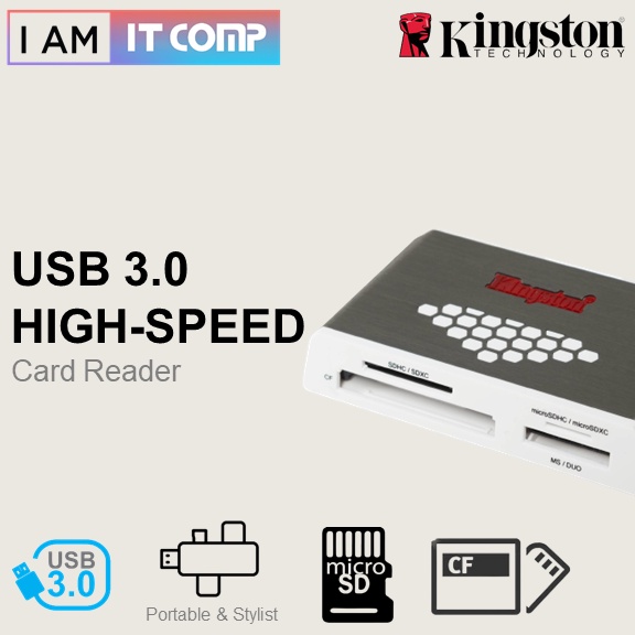 Kingston USB 3.0 HighSpeed Media Card Reader for MicroSD , CF Card