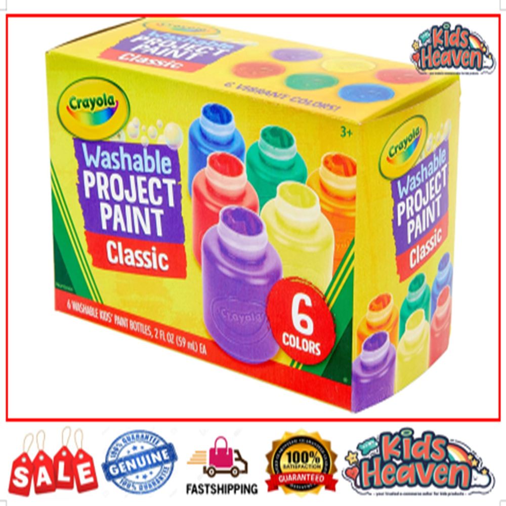 Crayola Washable Kids Paint Classic / Neon Colour 6ct/ 10ct (100.0% ...