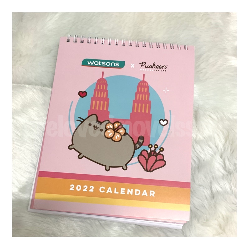 [LIMITED] WATSONS PUSHEEN THE CAT 2022 CALENDAR Shopee Malaysia