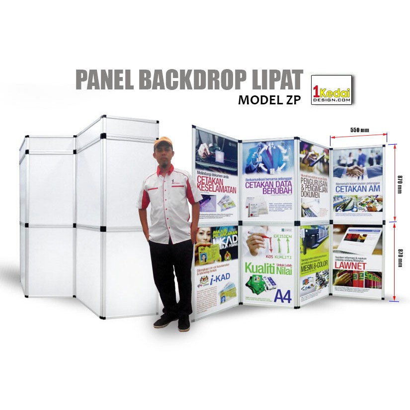 Foldable Information ZP Backdrop Panel | Shopee Malaysia