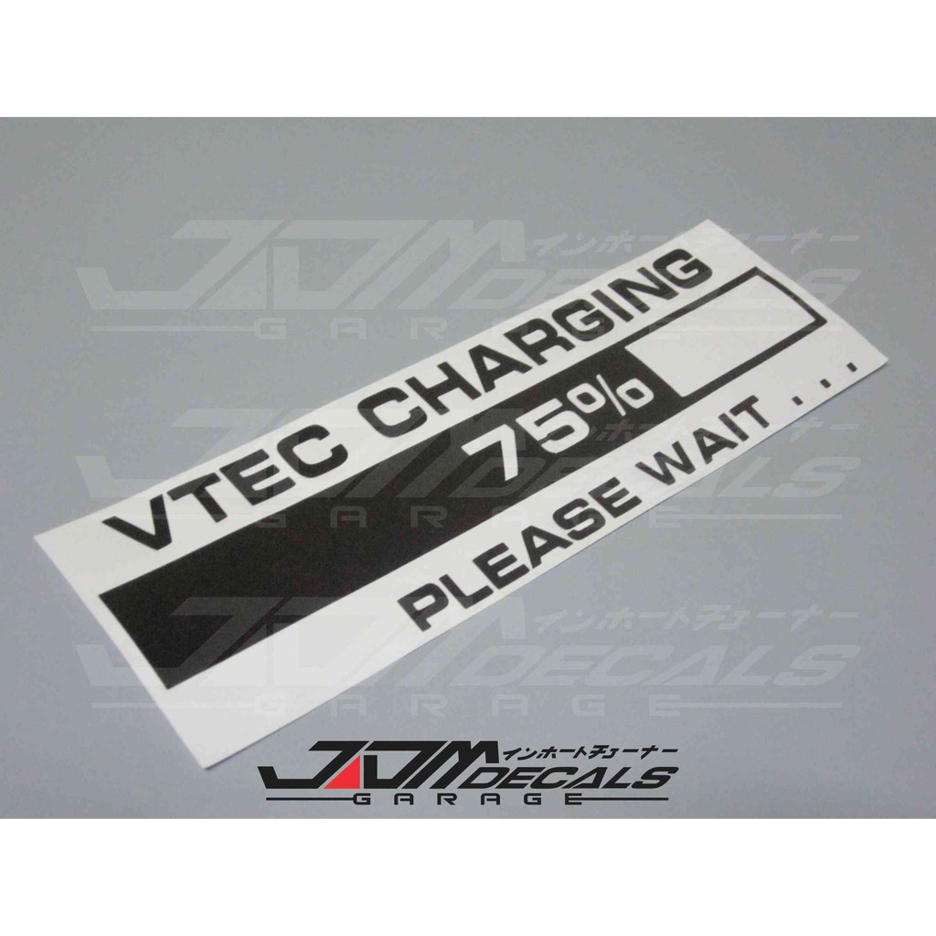 VTEC Charging Vinyl Sticker | Shopee Malaysia