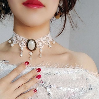 Korean Fashion Velvet Choker Necklace for Women Vintage Sexy Lace Necklace  with Pendants Gothic Girl Neck Jewelry Accessories