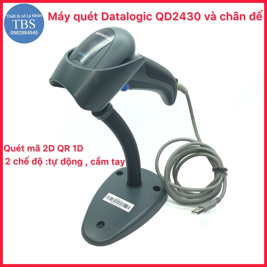1d Datalogic Sqickscan QD2430 Wired Scanner Scans QD2430 Scans QR 2D