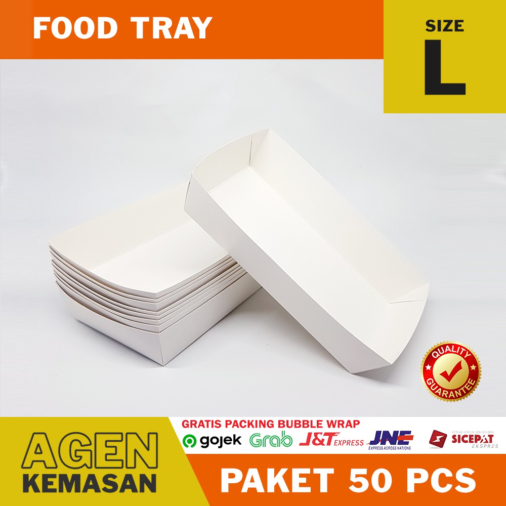 Food Tray Paper Tray Paper Tray Size L 50 Pcs Shopee Malaysia