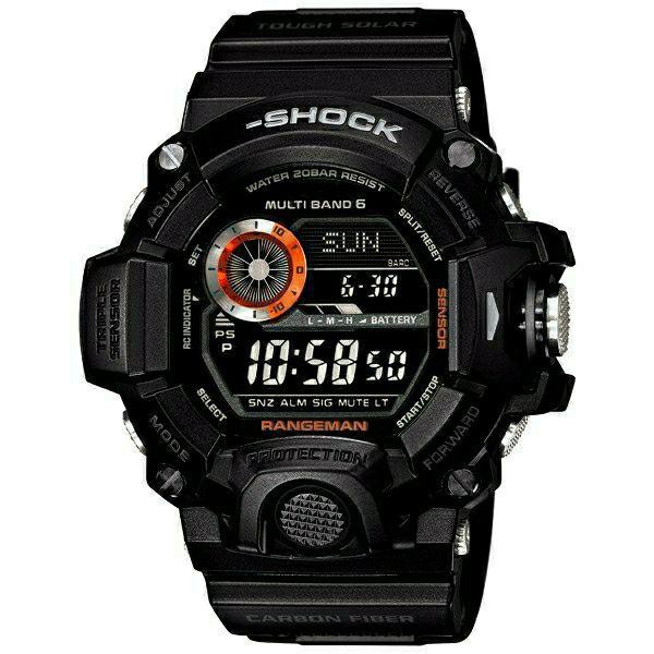 GSK Rangeman GW9400 Black Panther Premium Copy Ori Full Black Hitam Autolight Compass Temperature