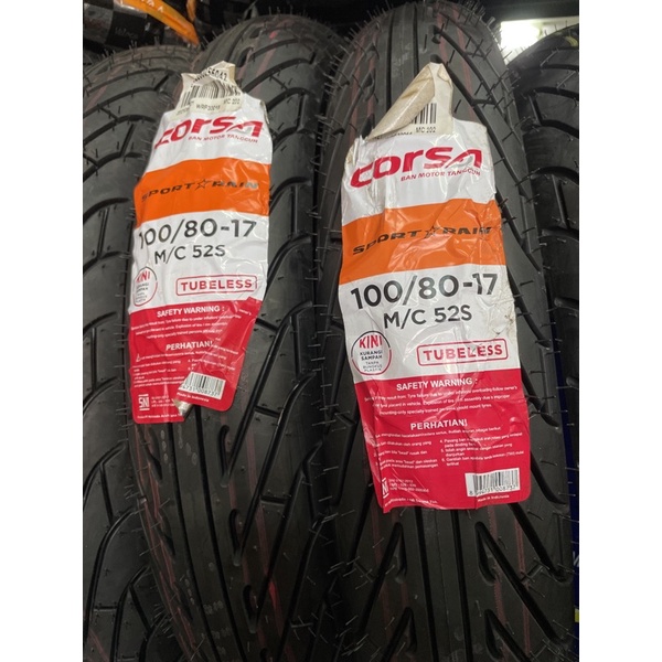 2023 Corsa Sport Rain 100/8017 Tubeless tyre tahun tayar 2023 Shopee