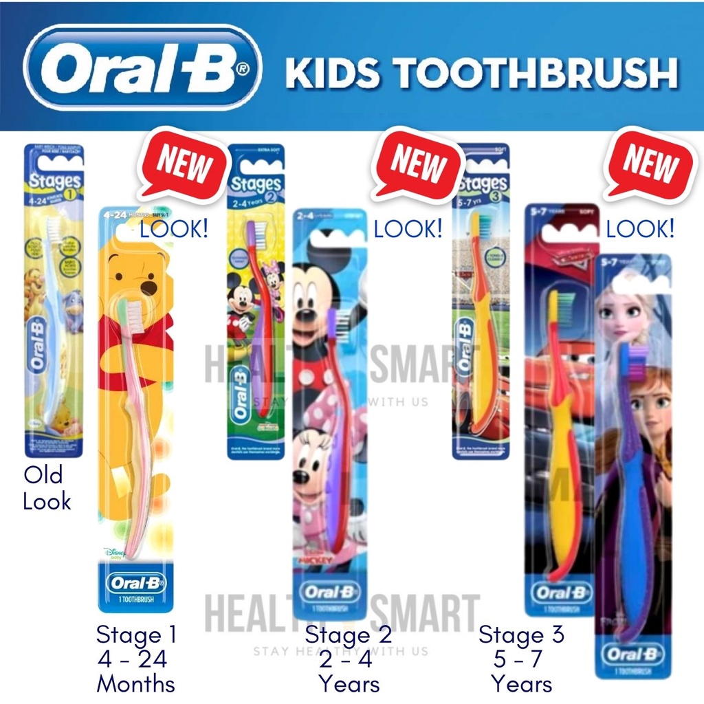 Oral-B Toothbrush Stage 1, Stage 2, Stage 3/ Oral B Baby/ Oral B Junior ...